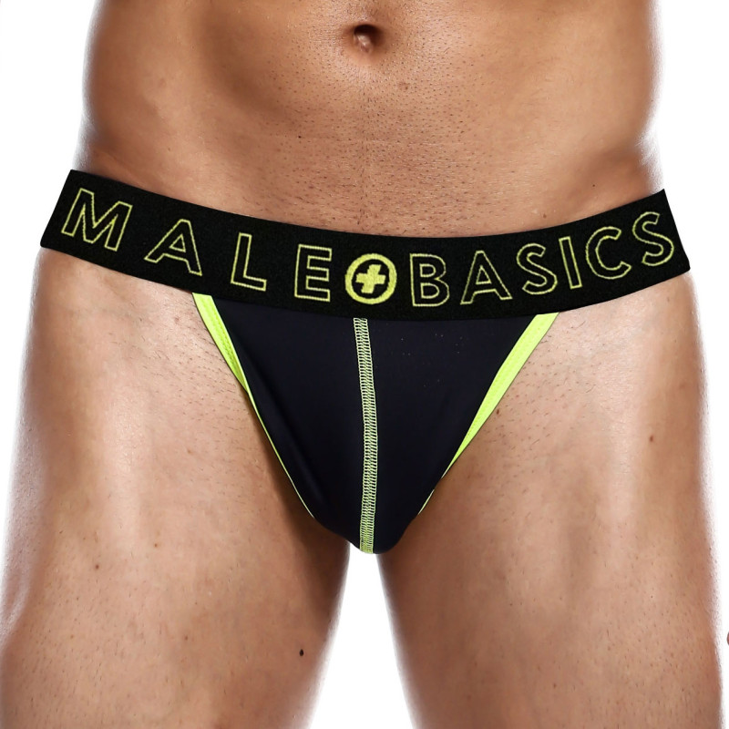 MALE BASICS String NEON MaleBasics Noir-Jaune